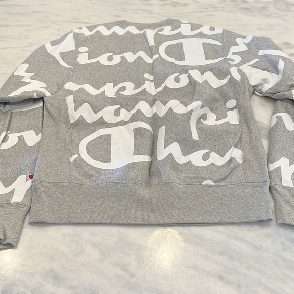 Champion Reverse Weave All Over Pattern Pullover - Picture 7 of 9